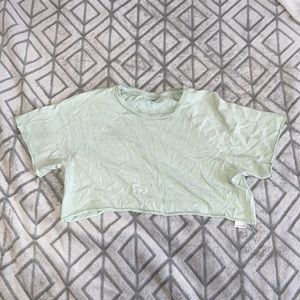 Green Crop Top Size Small